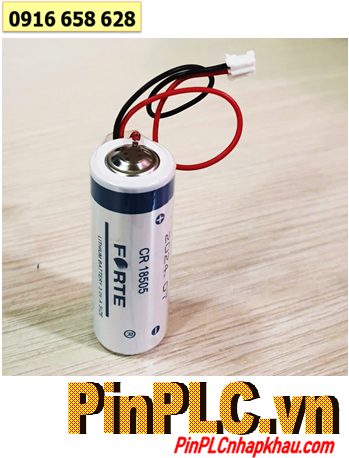 FORTE CR18505 (Zắc PH2.0), Pin nuôi nguồn PLC FORTE CR18505 Lithium Manganese Dioxide 3v 2500mAh chính hãng